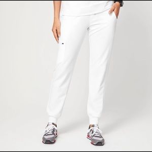 WHITE Figs Joggers